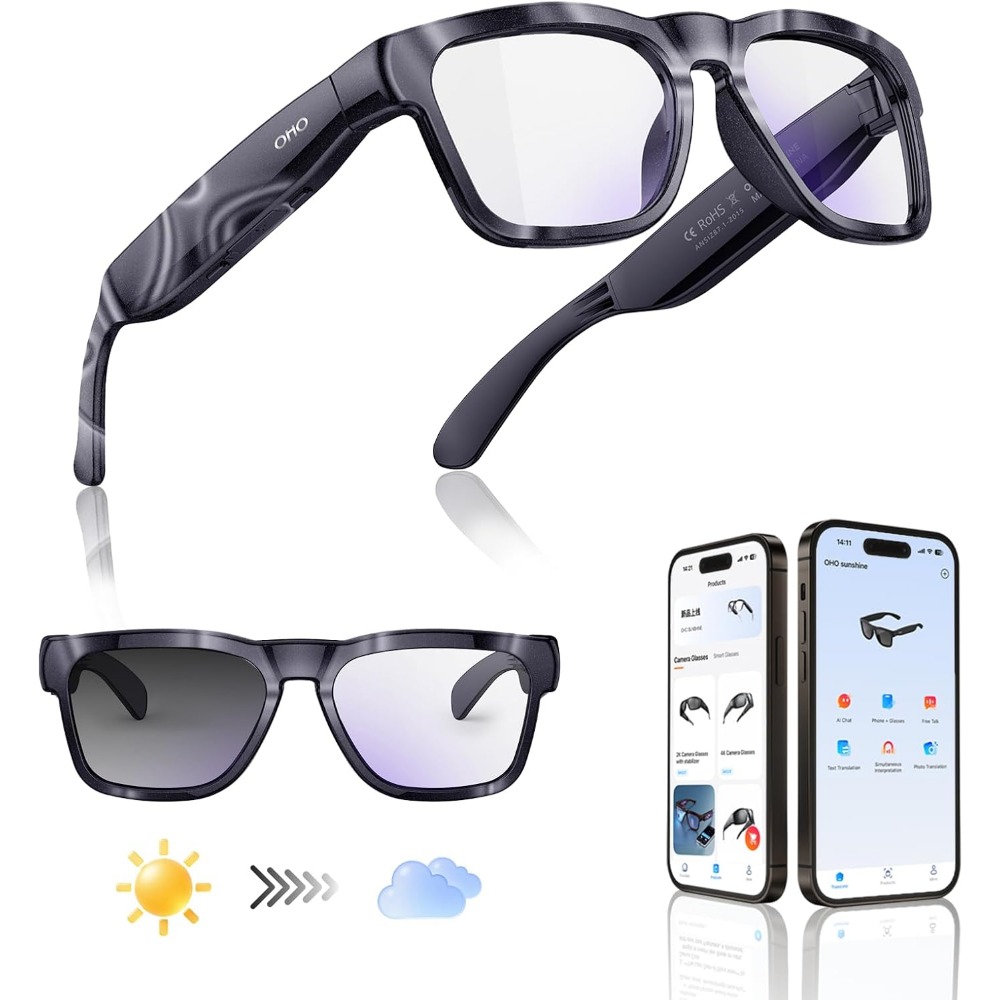 Smart Glasses Lens - Lunettes intelligentes avec audio Bluetooth, appels