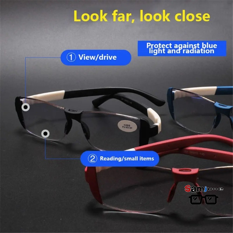 Light Therapy Glasses - Lunettes anti-lumière bleue Samjune, lunettes de