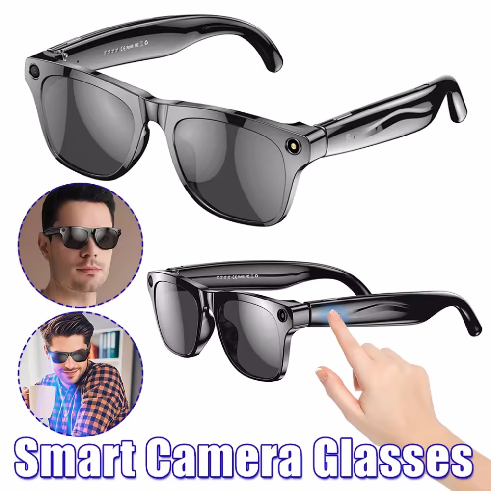 Smart Glasses Lens - Lunettes intelligentes AI caméra HD portable