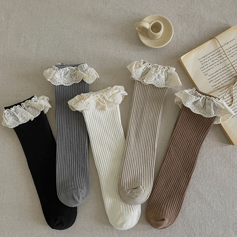 Baby Sock Oximeter - Chaussettes hautes à volants pour bébés