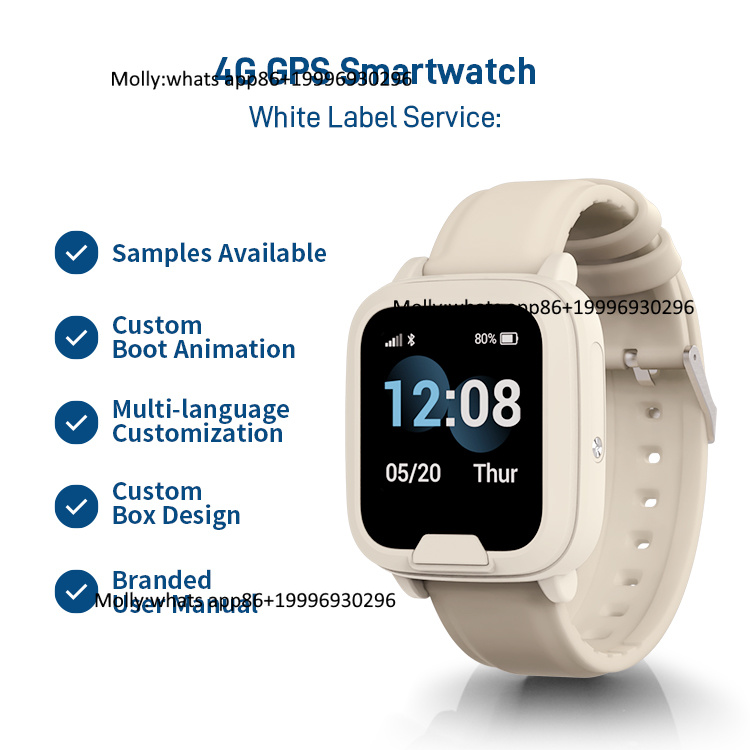 Fall Detection Watch - Montre connectée pour seniors avec GPS,