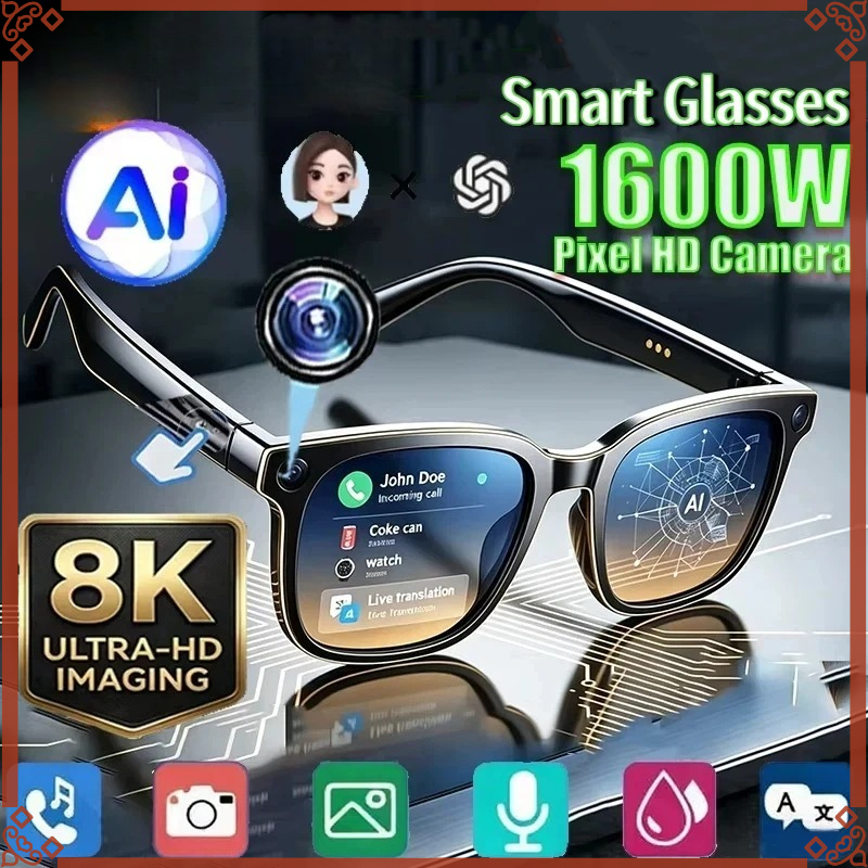 Smart Glasses Lens - Lunettes Intelligentes IA 2026 8K avec