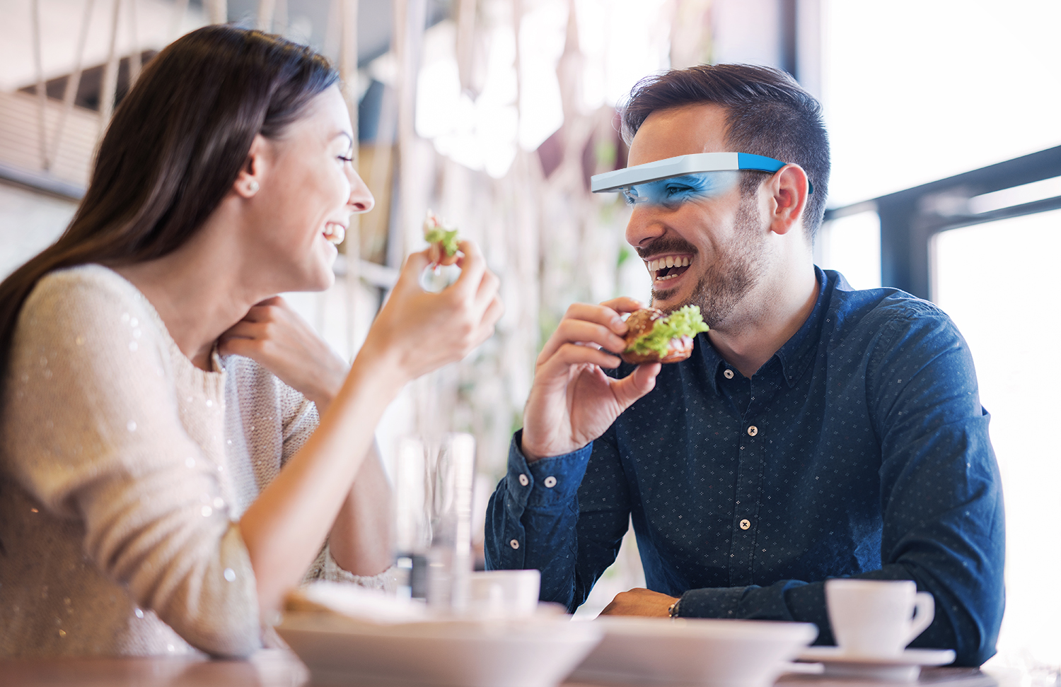 Light Therapy Glasses - Lunettes de luminothérapie SAD portables, apaisantes
