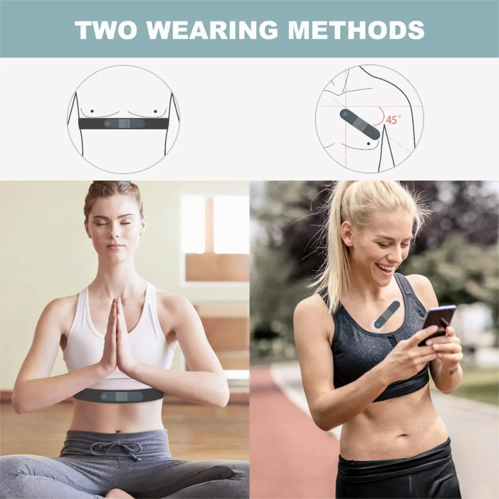 Ecg Patch Monitor - Enregistreur dynamique Bluetooth sans fil Holter