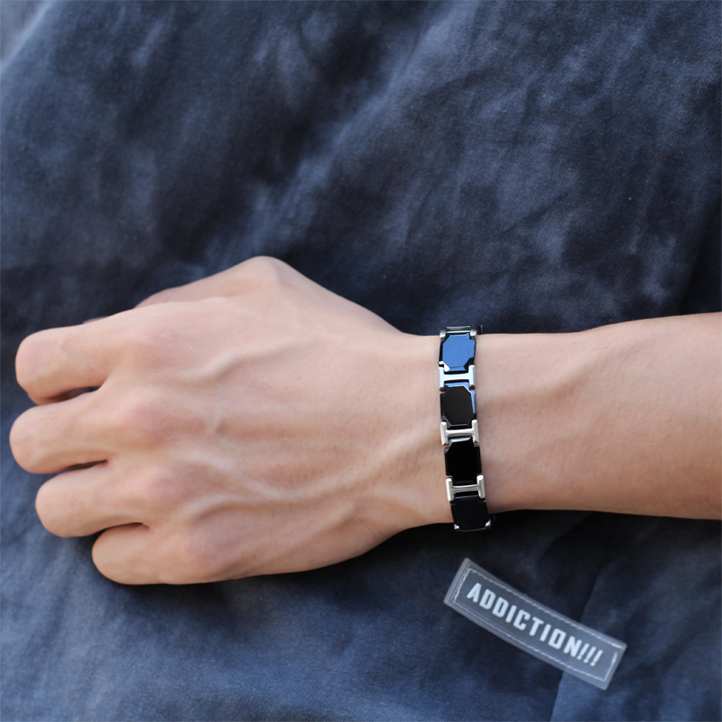 Meditation Headband Eeg - Aradoo-Bracelet d'énergie en céramique pour homme,