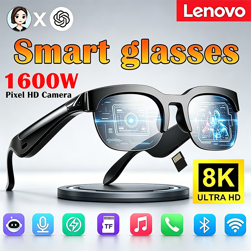 Smart Glasses Lens - Lunettes Intelligentes Lenovo 2026 AI 8K