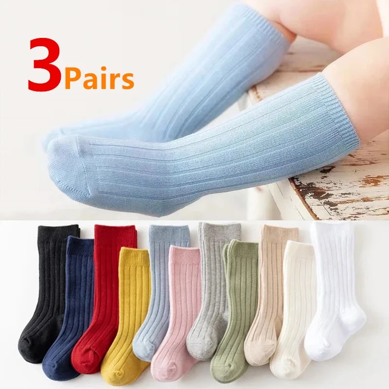 Baby Sock Oximeter - 3 paires/lot bébé genou chaussettes hautes