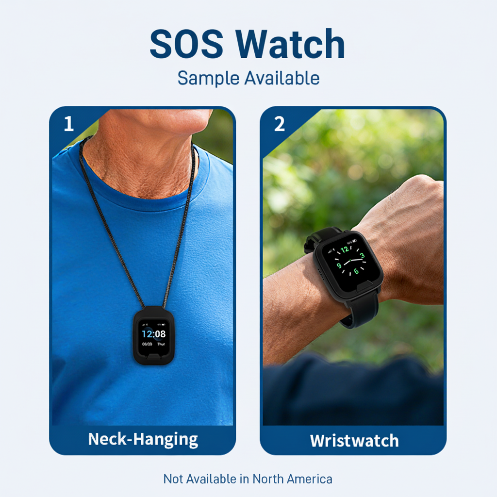 Montre d'alerte médicale 4G av - Fall Detection Watch avis et prix
