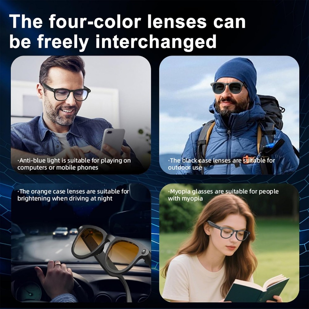 Lunettes intelligentes avec ca - Smart Glasses Lens avis et prix