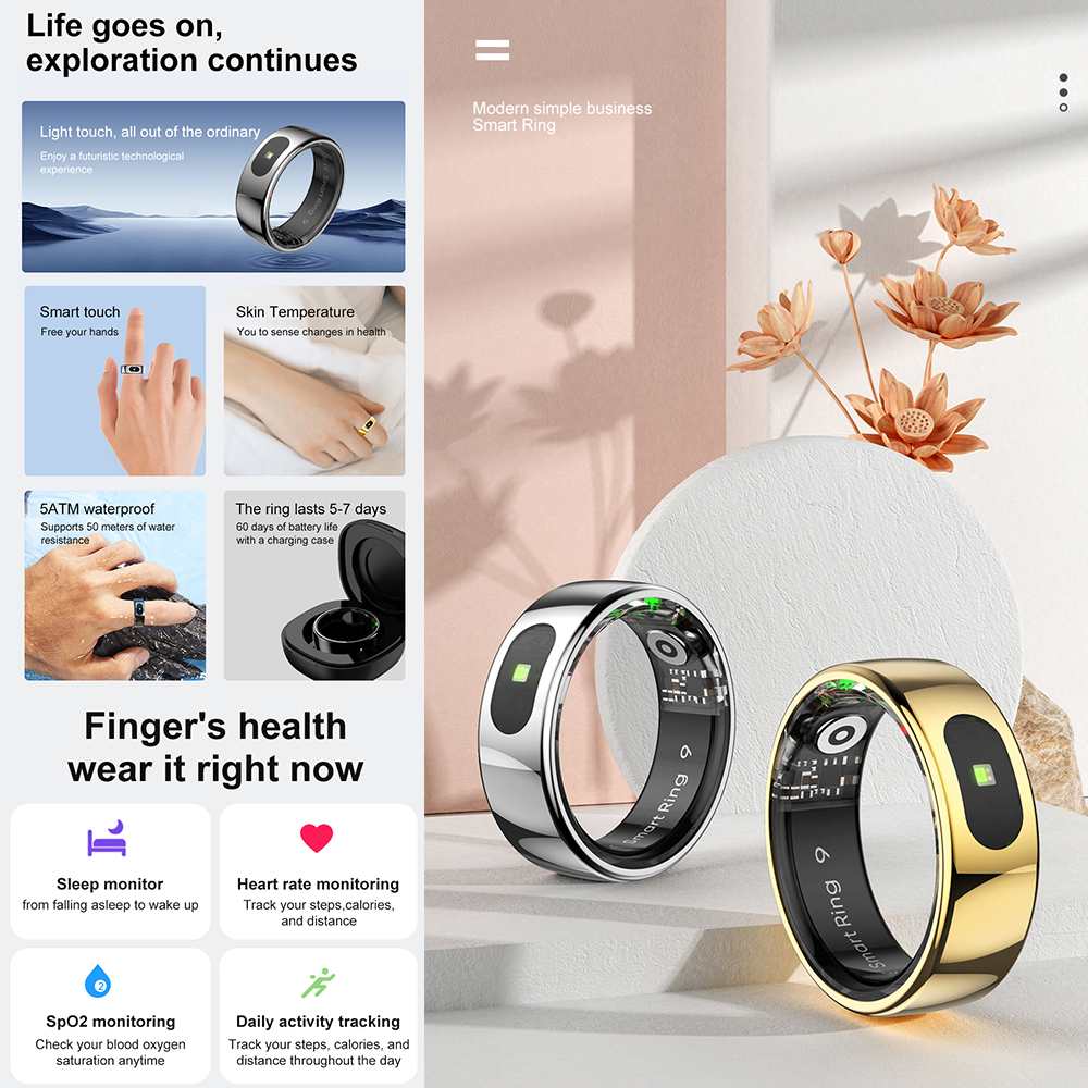 Anneau intelligent de suivi d' - Temperature Ring Skin avis et prix