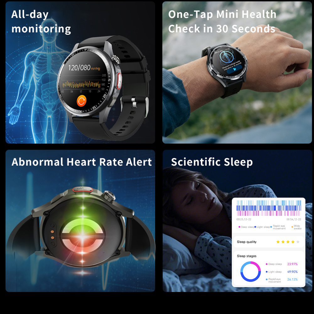 Montre connectée pour hommes e - Fall Detection Watch avis et prix