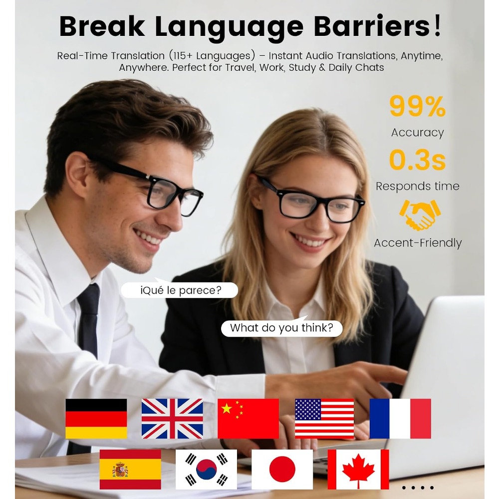 Lunettes intelligentes avec tr - Smart Glasses Lens avis et prix