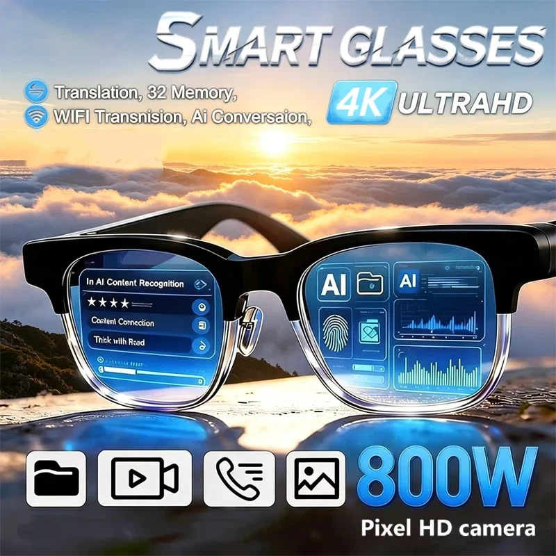 Lunettes Intelligentes IA 4K a - Smart Glasses Lens avis et prix