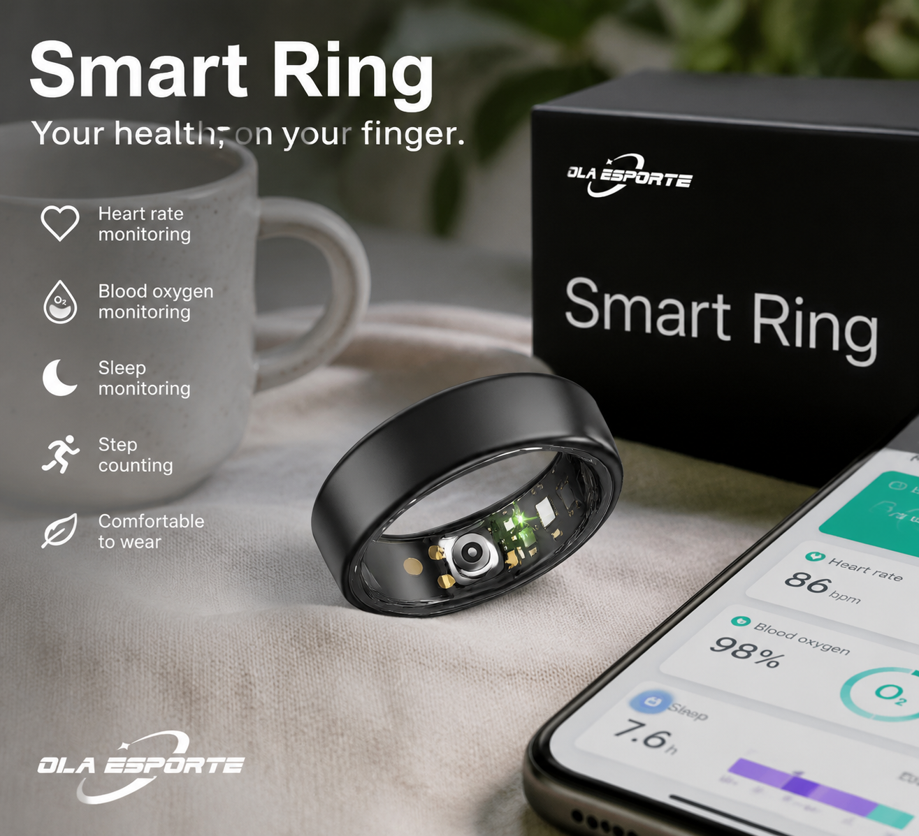 Bague connectée pour hommes et - Temperature Ring Skin avis et prix