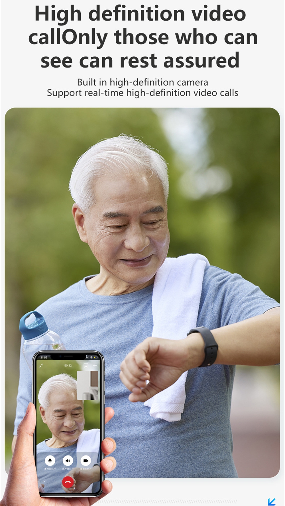 Montre connectée pour personne - Fall Detection Watch avis et prix