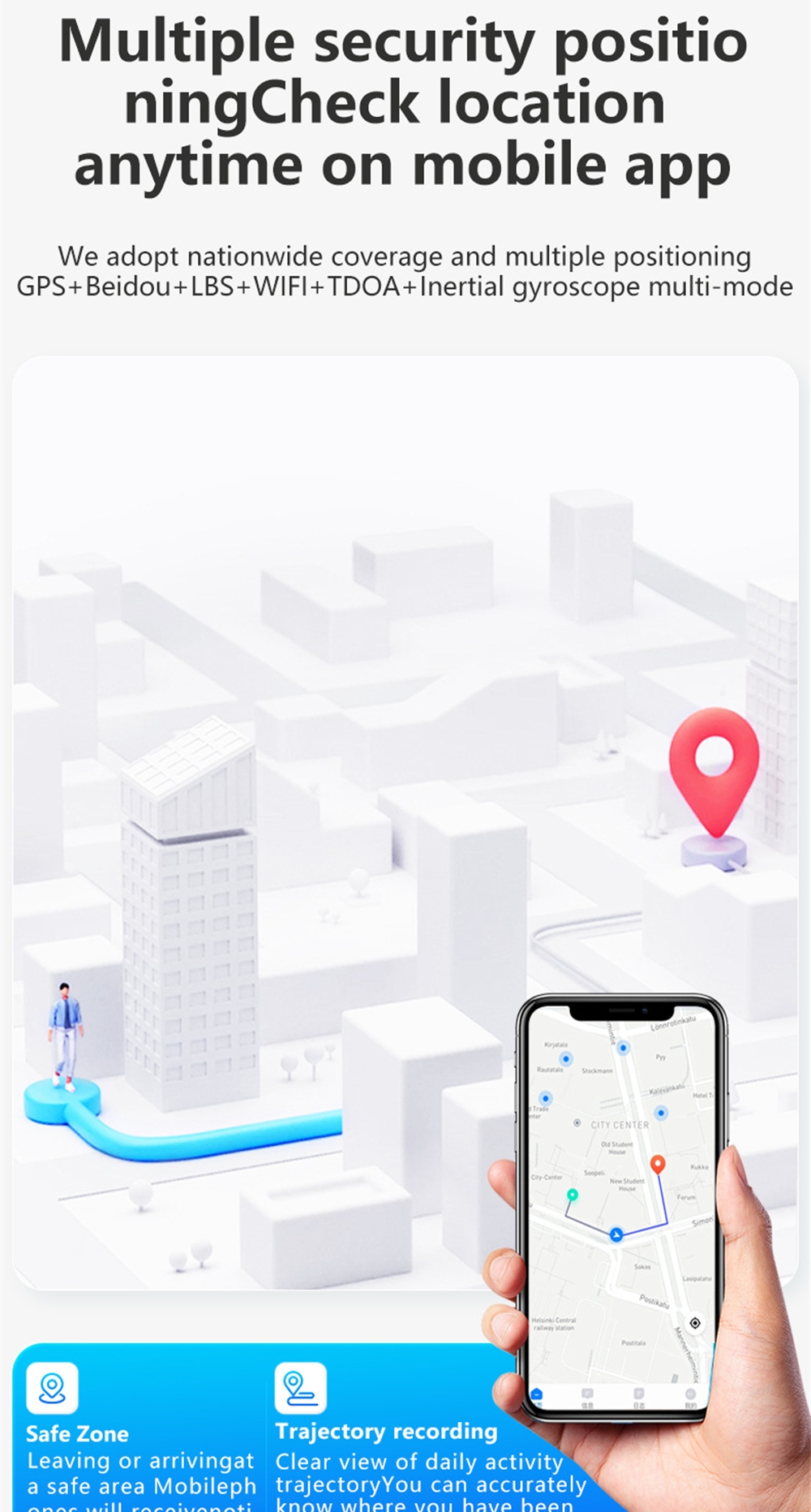 Montre connectée GPS pour pers - Fall Detection Watch avis et prix