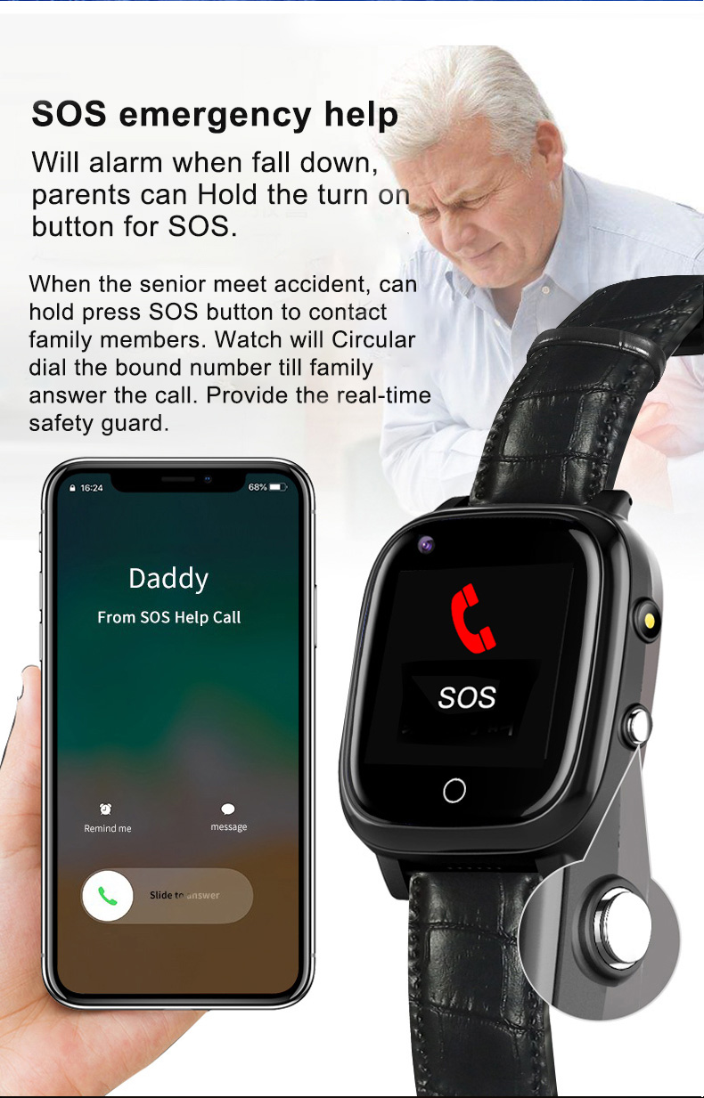 Montre connectée pour personne - Fall Detection Watch avis et prix