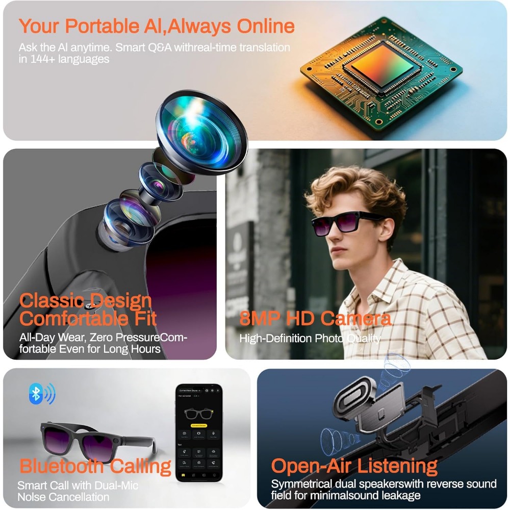 Lunettes intelligentes avec tr - Smart Glasses Lens avis et prix