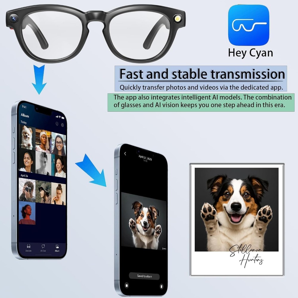 Lunettes intelligentes : camér - Smart Glasses Lens avis et prix